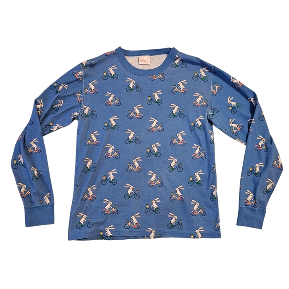 Hanna Andersson Womens M Bicycle Rabbits PJ Set - Picture 2 of 7